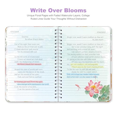 Floral Spiral Notebook