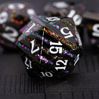 Inlay Metal Dice Set 7pcs