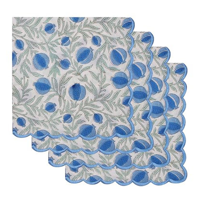 Hand Block Print Cloth Napkins (4 Count)