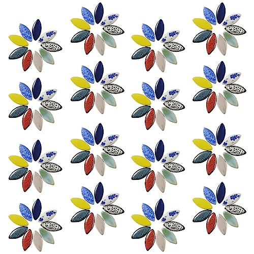 Blue Petal Ceramic Tiles Mosaic Tiles