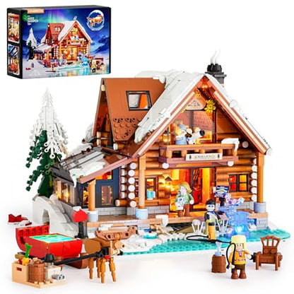 Aurora Cabin Christmas Lighting