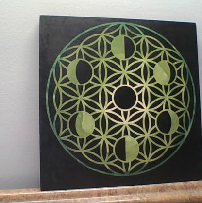 Sacred Geometry Stencil 8inch Metatron's Cube