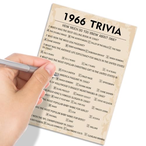 60th Birthday Party Games (30 Count)