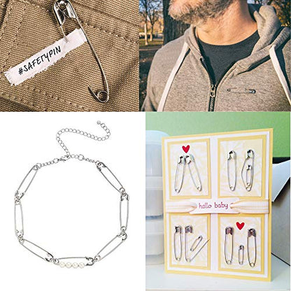 3 Inch Large Safety Pins (100 Count)