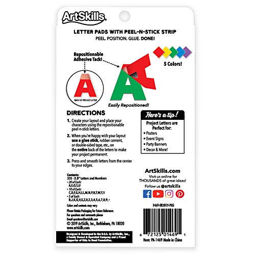 Poster Letters 2.5” Paper Letters for Poster Board Projects