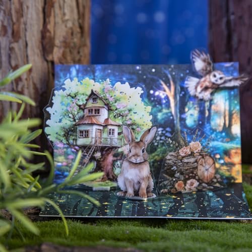 Night Forest Seamless Washi Tape Scrapbook Kit (7 Count)