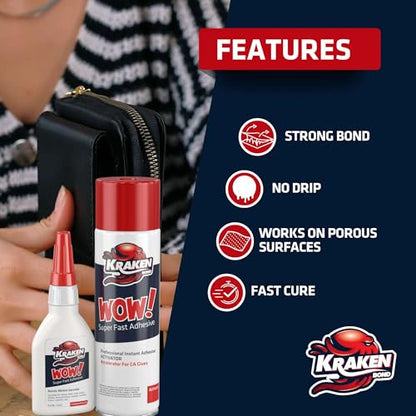 Wow! CA Glue 3x3.50 oz (3 Count)