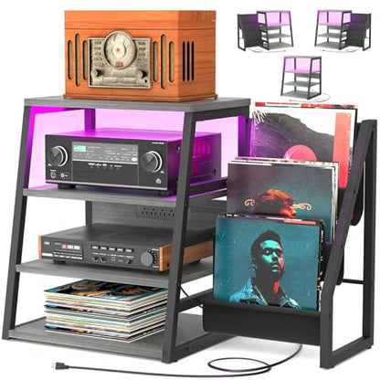 AV Media Stand with Outlets