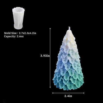 Christmas Tree Silicone Mold 3D Candle Molds for Making Tree Shaped Silicone Epoxy Resin Mold 3D Christmas Pine Tree Silicone Mold for Epoxy Resin Casting DIY Aromatherapy Candles Wax Gift Decoration