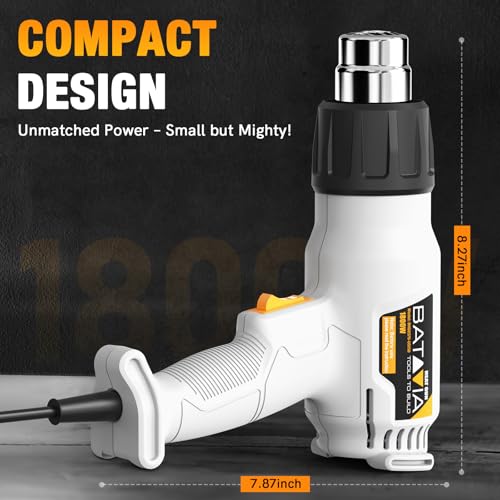 1800W Heat Gun with 752℉&1112℉ Dual (72 Count)