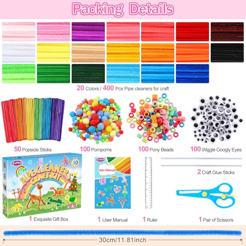 Pipe Cleaners Arts and Crafts Supplies for Kids