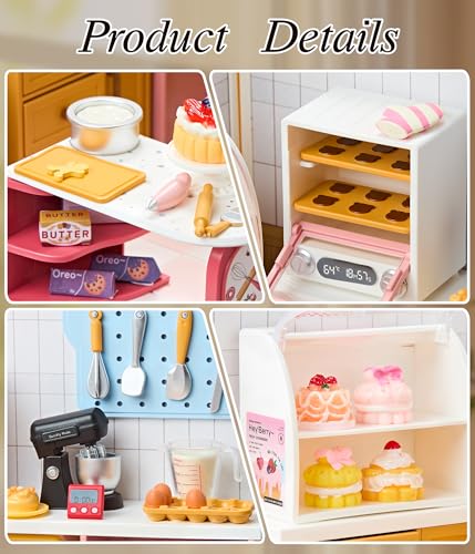 Bakery Shop DIY Miniature House Kit with Roof & LED Light