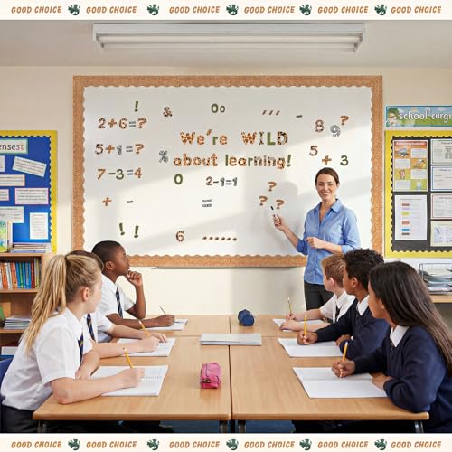 221 Pcs Safari Animal Bulletin Board Letters for Classroom Wall (221 Count)