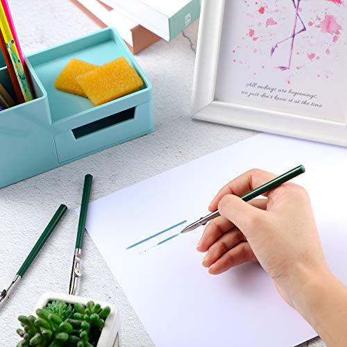 6 Pieces Art Ruling Pen 3 Sizes Masking Fluid Pen and 50 x 35 x 5 mm Glue Residue Eraser (6 Count)