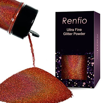 Holographic Ultra Fine Glitter Powder Metallic Resin Glitter 2.11 Oz
