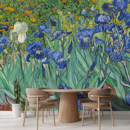 Wall Sticker Wall Mural Irises by Vincent Van Gogh Dutch Impressionism