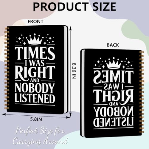 Funny Spiral Notebooks Gifts