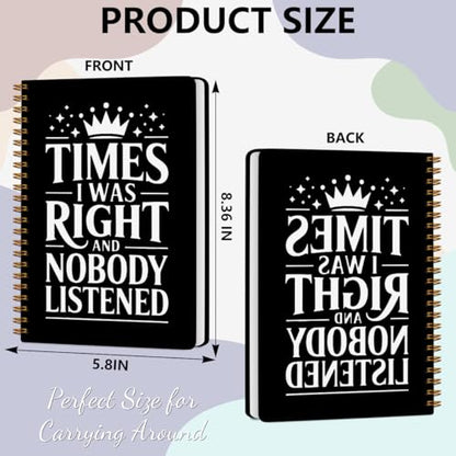 Funny Spiral Notebooks Gifts