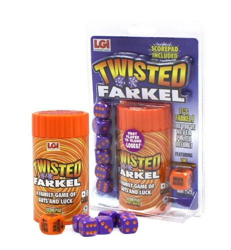 Legendary Twisted Farkel Dice Game for Adults & Families (6 Count)