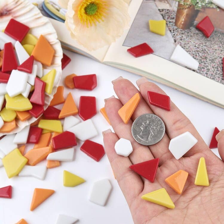 Red Glass Mosaic Tiles