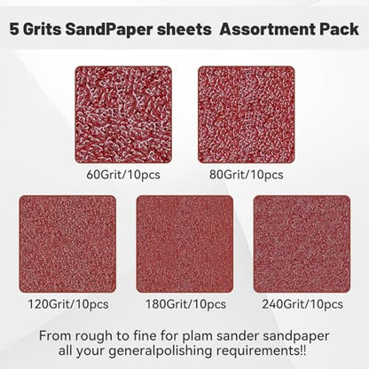1 4 Sandpaper Sheet (50 Count)