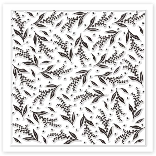 Lily of The Valley Polymer Clay Texture Sheets Flowers Silicone Texture Stamp Clay Texture Mat Modeling Pattern Pad Texture Sheets for Polymer Clay Jewelry and Clay Earrings Tools