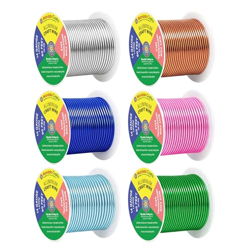 14 GA Pink Green Blue Assorted Anodized Aluminum Craft Wire