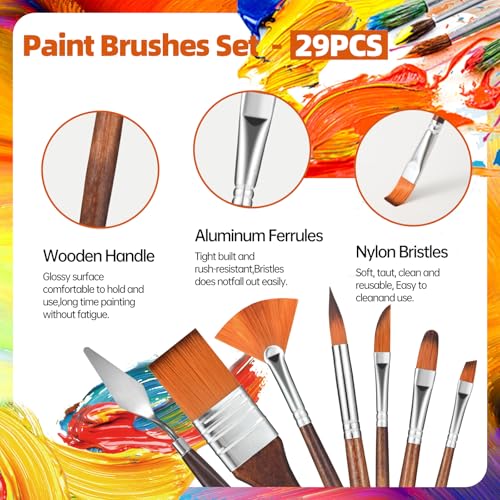 29pcs Paint Brush Set