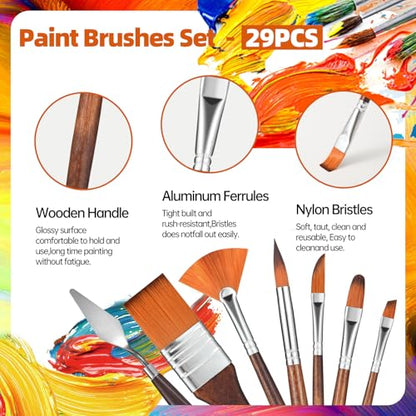 29pcs Paint Brush Set