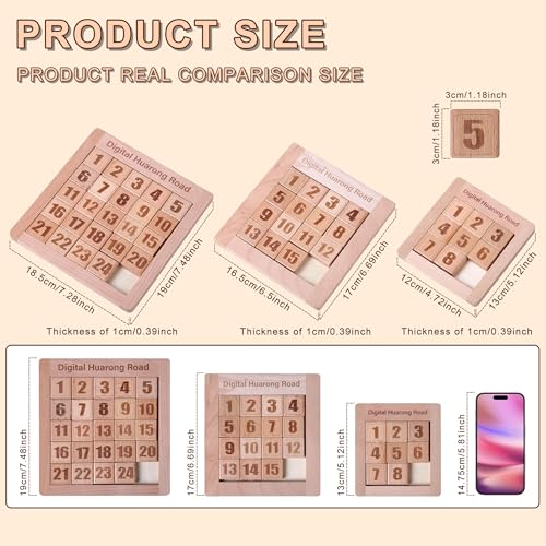 Wooden Number Sliding Puzzle