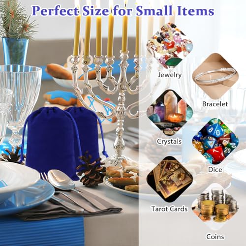 20pcs Velvet Bags with Drawstring (20 Count)