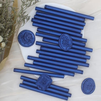 52pcs Navy Blue Wax Sealing Sticks for Wax Seal Stamp