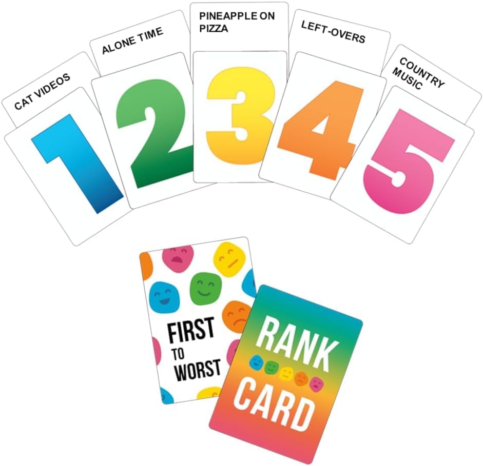 Party Game The Card Game About How Your Friends and Family Rank Things