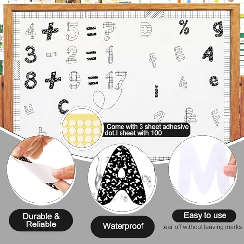 221 Pcs Composition Notebook Bulletin Board Letters for Classroom (221 Count)