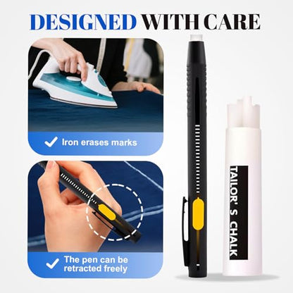 Heat Erasable Fabric Markers for Sewing