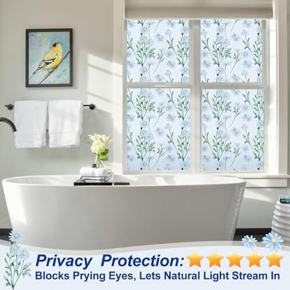 Privacy Window Films Stain Glass Cling No Glue Anti