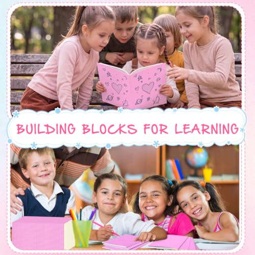 100 Pack A5 Composition Notebooks Bulk 5"x8" Notebooks Pink (100 Count)