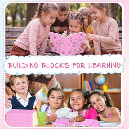 100 Pack A5 Composition Notebooks Bulk 5"x8" Notebooks Pink (100 Count)
