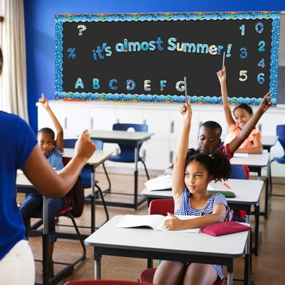 221 Pcs Ocean Bulletin Board Letters for Classroom Wall (221 Count)