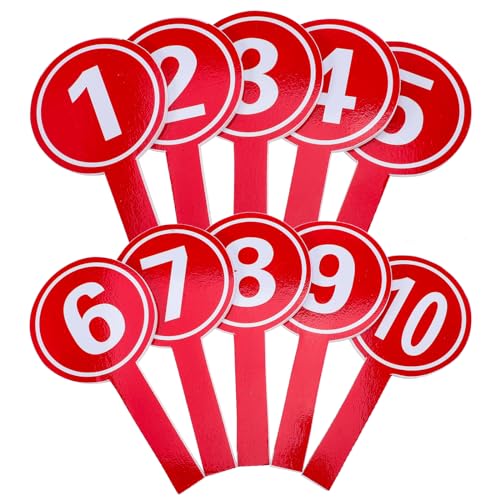 Score Paddles 10Pcs Number Boards 1