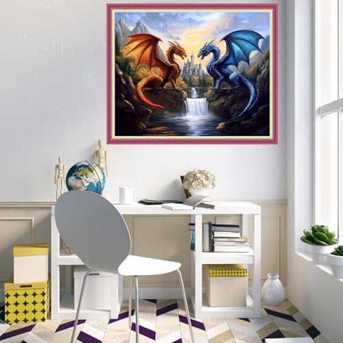 Cross Stitch Stamped Full Embroidery Kits DIY 11CT Cotton Thread Printed DIY Needlepoint Kits Craft Needlework Set Cross