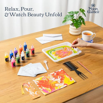 MoonGarden Marble Painting Coaster kit