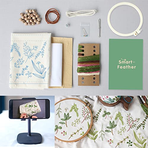 Embroidery Drawstring Bag Kits with Patterns