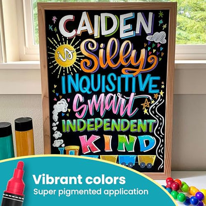 40 Dual Tip Liquid Chalk Markers for Blackboard