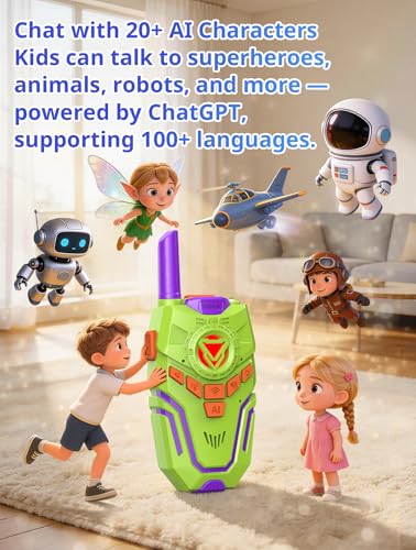 AI Walkie Talkies for Kids Rechargeable