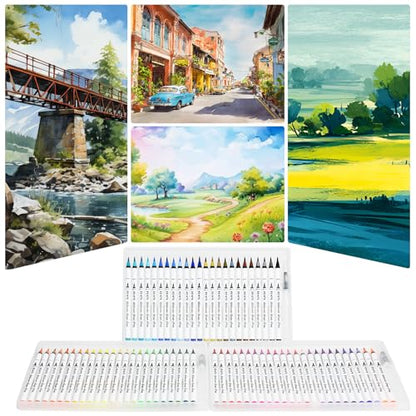 Watercolor Brush Pens (72 Count)