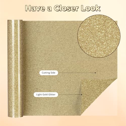 Champagne Glitter HTV