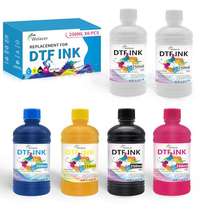 DTF Ink 250mlx6 for I3200 XP600 R1390 L1800 (50.721 Fl Oz)