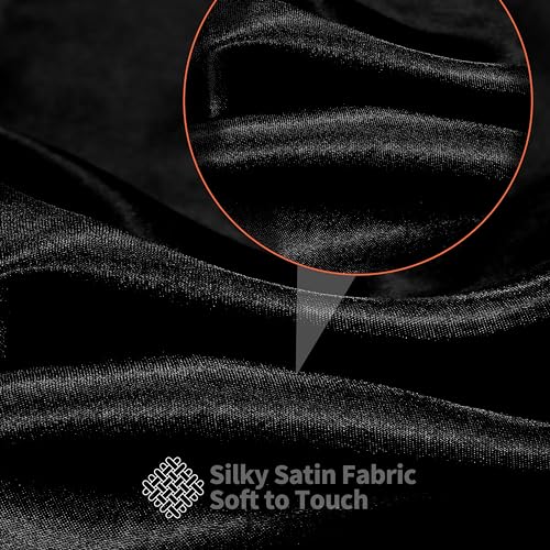 Black Satin Fabric