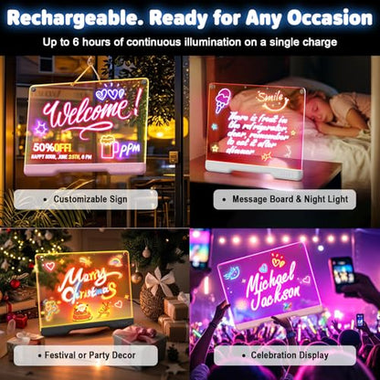 16" Rechargeable LED Drawing Board